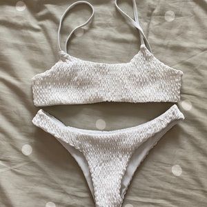 White Smocked Bikini